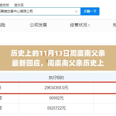 周震南父亲在历史上的11月13日的最新回应，详细步骤与指南