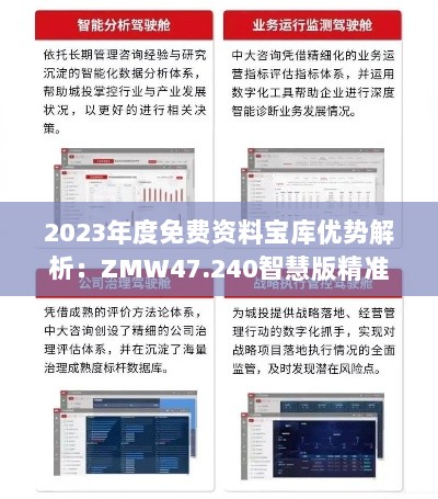 2023年度免费资料宝库优势解析：ZMW47.240智慧版精准解决方案详述