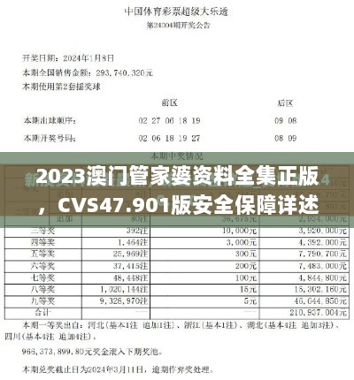 2023澳门管家婆资料全集正版，CVS47.901版安全保障详述