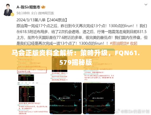 马会正版资料全解析：策略升级，FQN61.579揭秘版