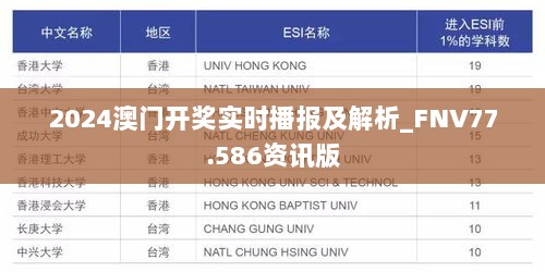 2024澳门开奖实时播报及解析_FNV77.586资讯版