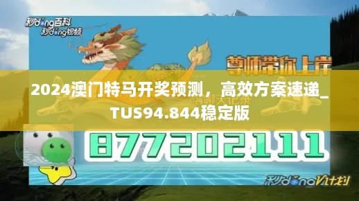 2024澳门特马开奖预测，高效方案速递_TUS94.844稳定版