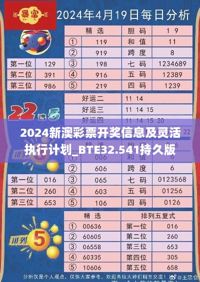 2024新澳彩票开奖信息及灵活执行计划_BTE32.541持久版