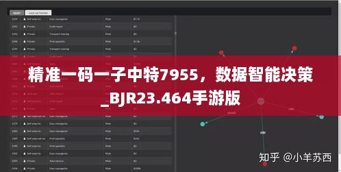 精准一码一子中特7955，数据智能决策_BJR23.464手游版