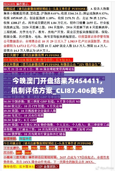 今晚澳门开盘结果为454411，机制评估方案_CLI87.406美学版