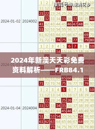 2024年新澳天天彩免费资料解析——FRB84.146钻石版科学数据分析