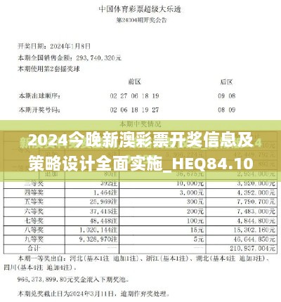 2024今晚新澳彩票开奖信息及策略设计全面实施_HEQ84.104先锋版