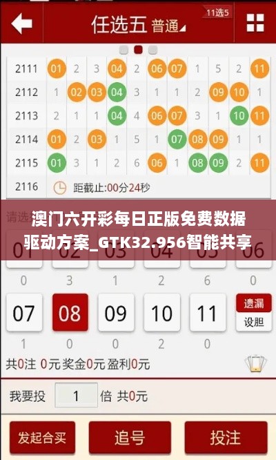 澳门六开彩每日正版免费数据驱动方案_GTK32.956智能共享版