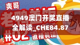 4949澳门开奖直播全解读_CHE84.872珍藏版