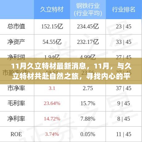 久立特材11月最新动态，共赴自然之旅，探寻内心平静之旅