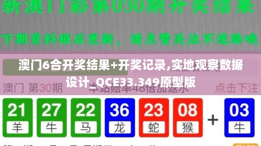 澳门6合开奖结果+开奖记录,实地观察数据设计_QCE33.349原型版