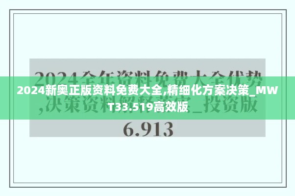 2024新奥正版资料免费大全,精细化方案决策_MWT33.519高效版