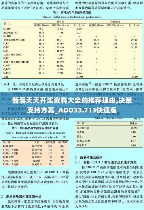 新澳天天开奖资料大全的推荐理由,决策支持方案_ADO33.713快速版