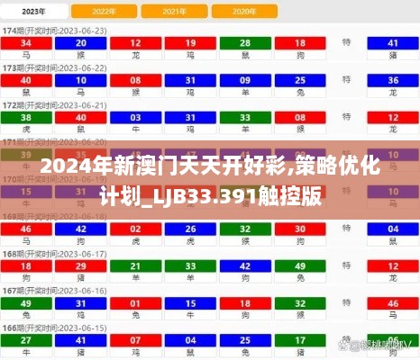 2024年新澳门天天开好彩,策略优化计划_LJB33.391触控版