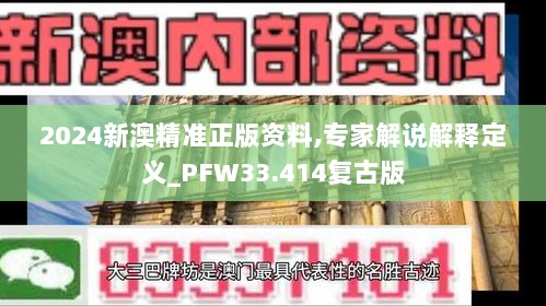 2024新澳精准正版资料,专家解说解释定义_PFW33.414复古版