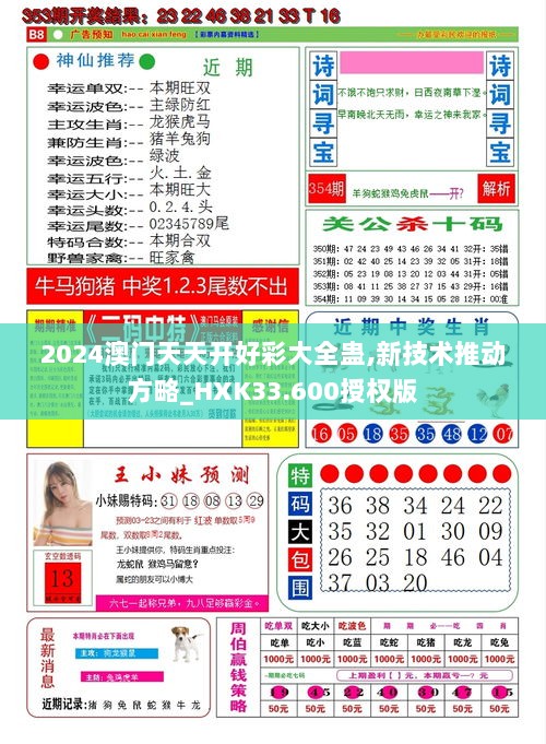 2024澳门天天开好彩大全蛊,新技术推动方略_HXK33.600授权版