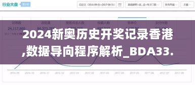 2024新奥历史开奖记录香港,数据导向程序解析_BDA33.468数字处理版