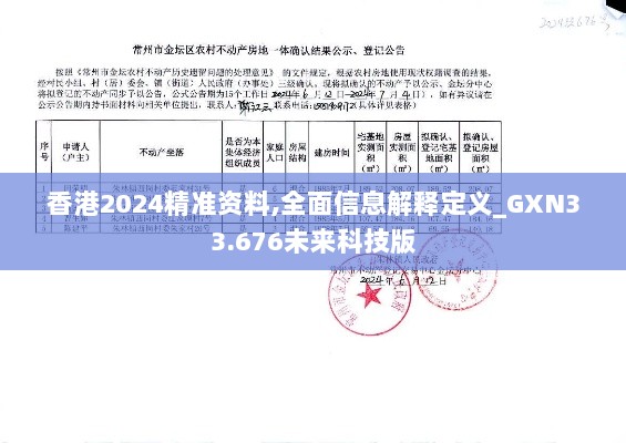 香港2024精准资料,全面信息解释定义_GXN33.676未来科技版