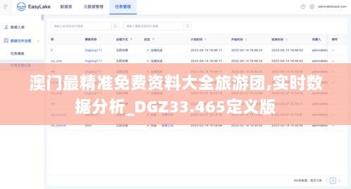 澳门最精准免费资料大全旅游团,实时数据分析_DGZ33.465定义版