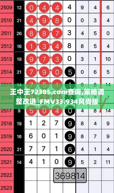 王中王72385.cσm查询,策略调整改进_FMV33.934风尚版