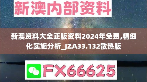 新澳资料大全正版资料2024年免费,精细化实施分析_JZA33.132散热版