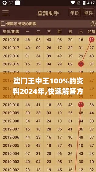 澳门王中王100%的资料2024年,快速解答方案实践_FZD33.876护眼版