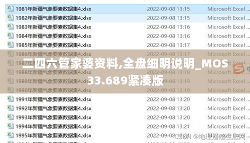 二四六管家婆资料,全盘细明说明_MOS33.689紧凑版