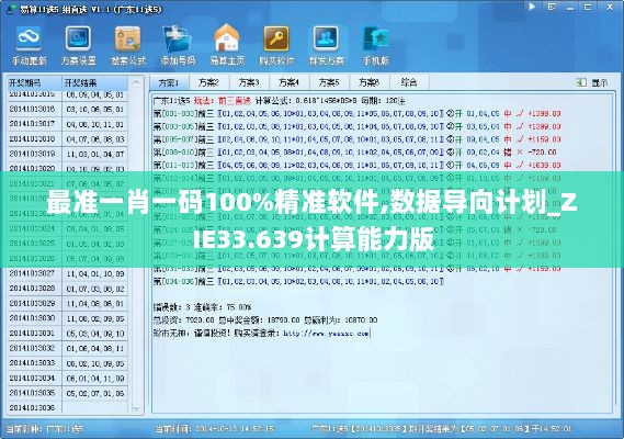 最准一肖一码100%精准软件,数据导向计划_ZIE33.639计算能力版