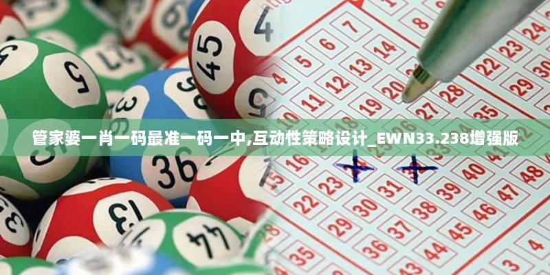 管家婆一肖一码最准一码一中,互动性策略设计_EWN33.238增强版