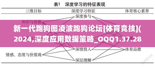 新一代跑狗图凌波跑狗论坛[体育竞技](2024,深度应用数据策略_OQQ1.37.28大师版