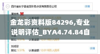 金龙彩资料版84296,专业说明评估_BYA4.74.84自在版