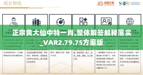 正宗黄大仙中特一肖,整体解答解释落实_VAR2.79.75方案版