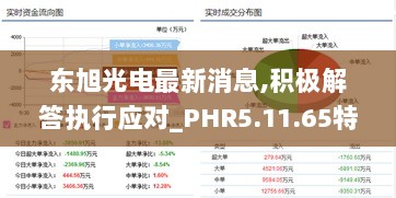 东旭光电最新消息,积极解答执行应对_PHR5.11.65特别版