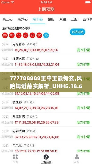 777788888王中王最新玄,风险规避落实解析_UHH5.18.61供给版