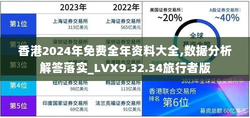 香港2024年免费全年资料大全,数据分析解答落实_LVX9.32.34旅行者版