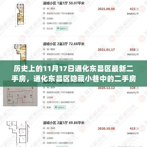 通化东昌区隐藏小巷中的二手房与特色小店探秘，历史上的11月17日精选房源