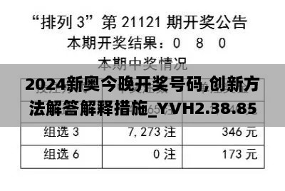 2024新奥今晚开奖号码,创新方法解答解释措施_YVH2.38.85活现版