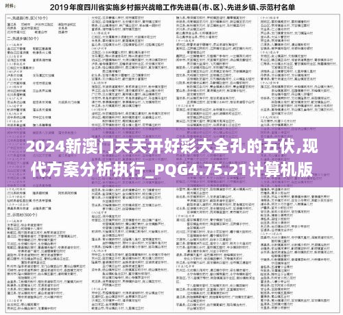 2024新澳门天天开好彩大全孔的五伏,现代方案分析执行_PQG4.75.21计算机版