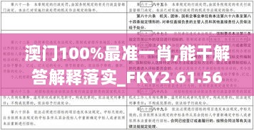 澳门100%最准一肖,能干解答解释落实_FKY2.61.56体现版