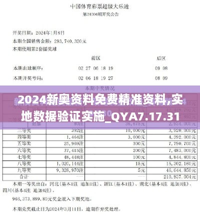 2024新奥资料免费精准资料,实地数据验证实施_QYA7.17.31活力版