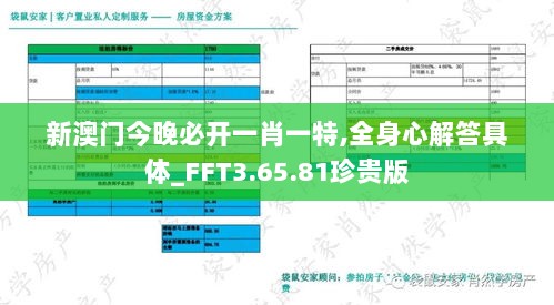 新澳门今晚必开一肖一特,全身心解答具体_FFT3.65.81珍贵版