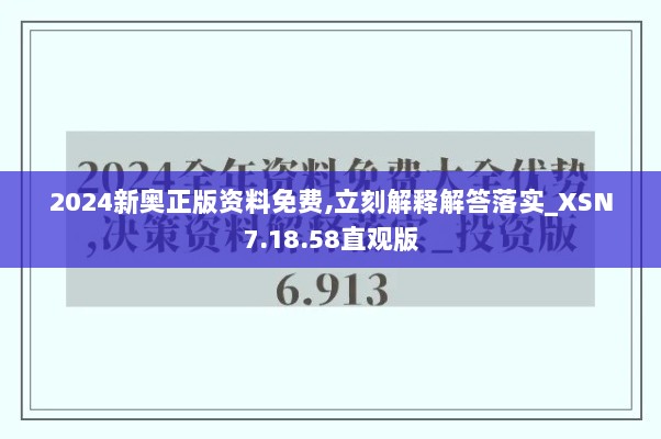 2024新奥正版资料免费,立刻解释解答落实_XSN7.18.58直观版