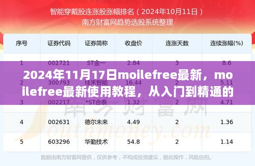 2024年moilefree最新使用教程，从入门到精通的详细步骤指南