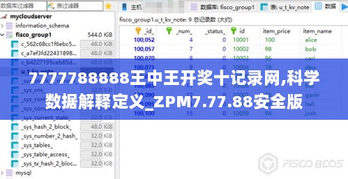 7777788888王中王开奖十记录网,科学数据解释定义_ZPM7.77.88安全版