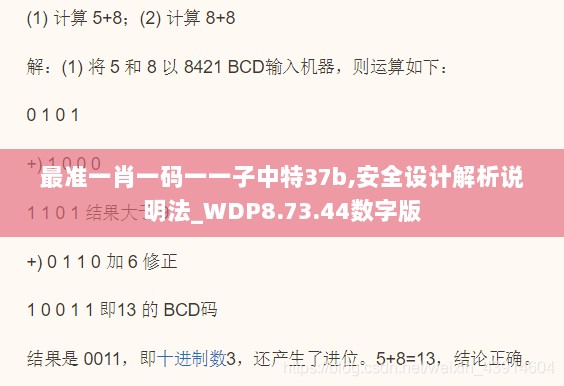 最准一肖一码一一子中特37b,安全设计解析说明法_WDP8.73.44数字版