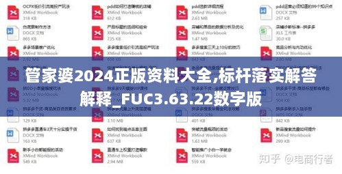 管家婆2024正版资料大全,标杆落实解答解释_FUC3.63.22数字版