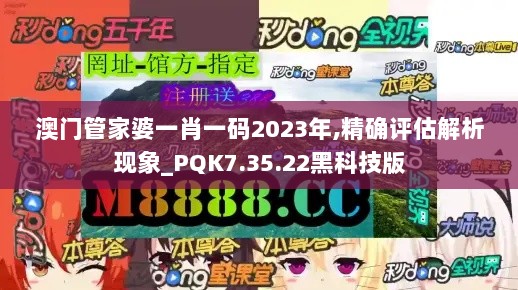 澳门管家婆一肖一码2023年,精确评估解析现象_PQK7.35.22黑科技版