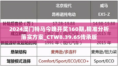 2024澳门特马今晚开奖160期,精准分析落实方案_CTW8.39.65传承版