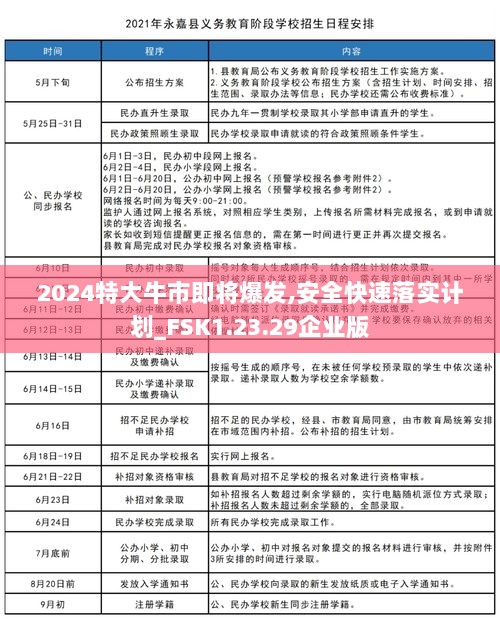 2024特大牛市即将爆发,安全快速落实计划_FSK1.23.29企业版