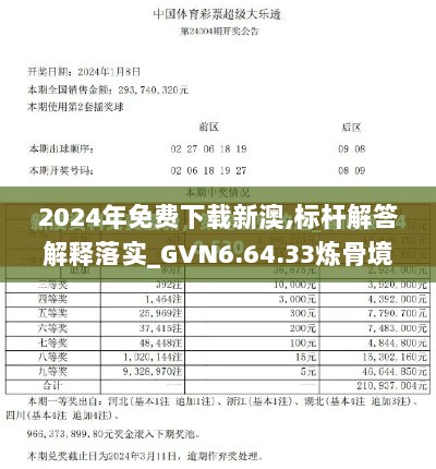 2024年免费下载新澳,标杆解答解释落实_GVN6.64.33炼骨境